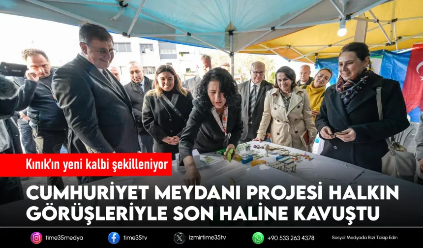 Kınık Cumhuriyet Meydanı yeni çehresine kavuşuyor