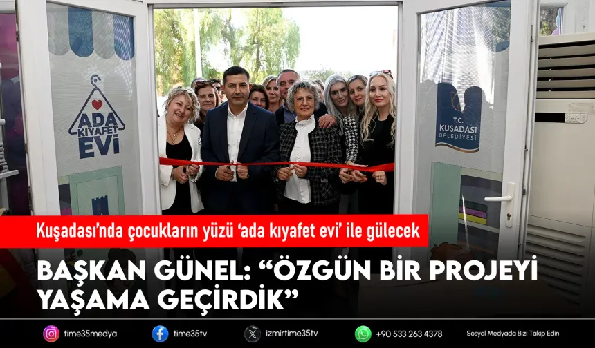 Kuşadası’nda çocukların yüzü ‘ada kıyafet evi’ ile gülecek