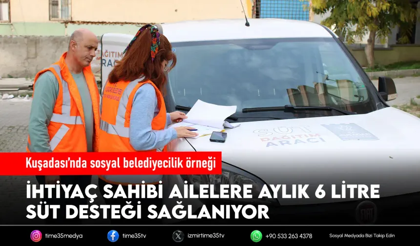 Kuşadası Belediyesi’nden çocuklara kesintisiz süt desteği