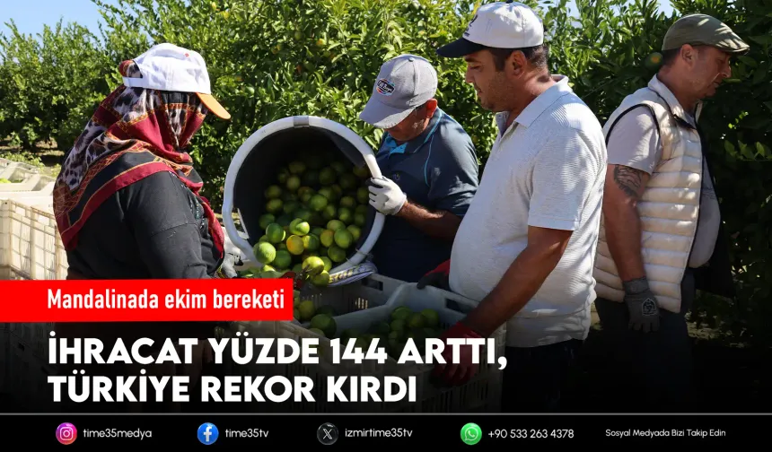 Mandalina ihracatta zirveyi bırakmıyor
