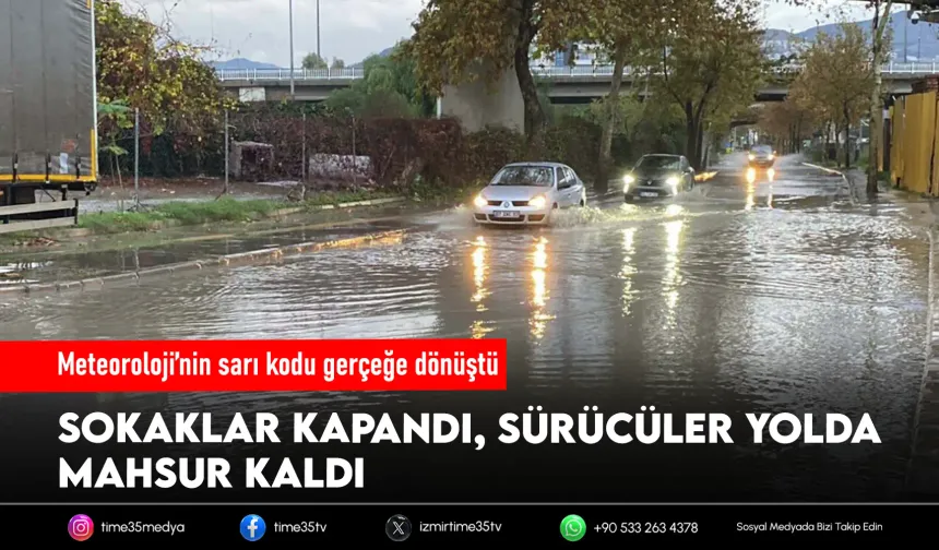 İzmir'de sağanak etkili oluyor