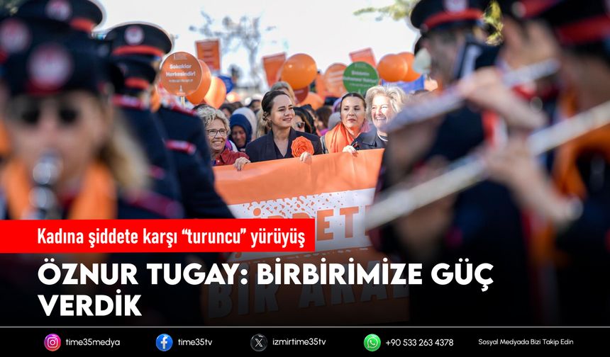 Kadına şiddete karşı “turuncu” yürüyüş