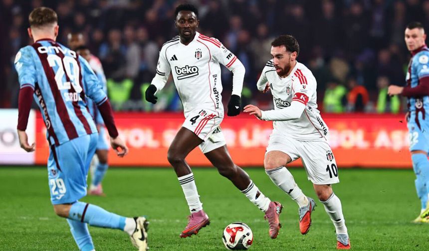 Trabzonspor ile Beşiktaş 3-3 berabere kaldı