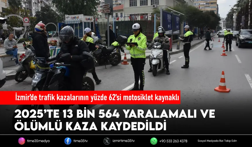 İzmir’de kazaların çoğunu motosikletler yaptı: Yüzde 62!