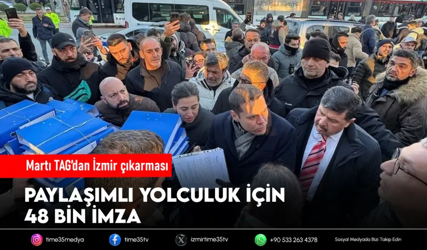 İzmir’de paylaşımlı yolculuk için 48 bin dilekçe