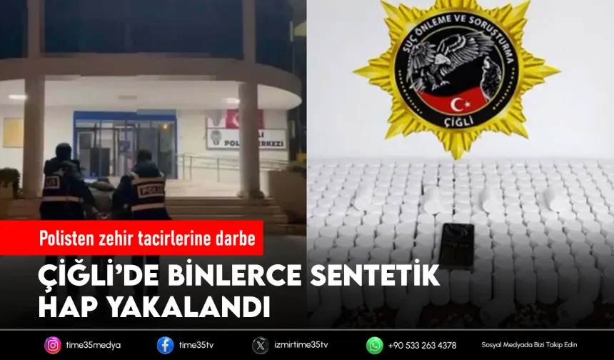 İzmir'de 17 bin 280 sentetik hap ele geçirildi; 1 gözaltı