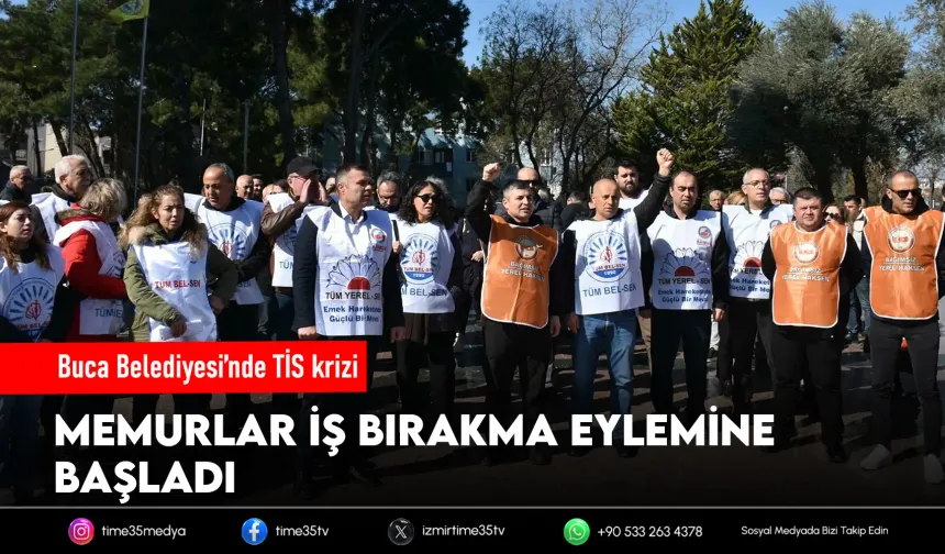 Buca Belediyesi'nde iş bırakma eylemi