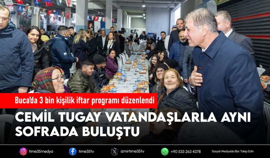 Buca’da 3 bin kişilik iftar programı düzenlendi