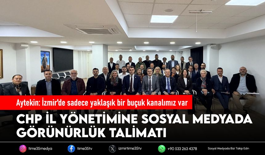 Aytekin: İzmir'de sadece yaklaşık bir buçuk kanalımız var