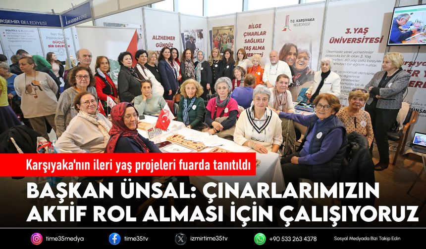 Karşıyaka'nın ileri yaş projeleri fuarda tanıtıldı