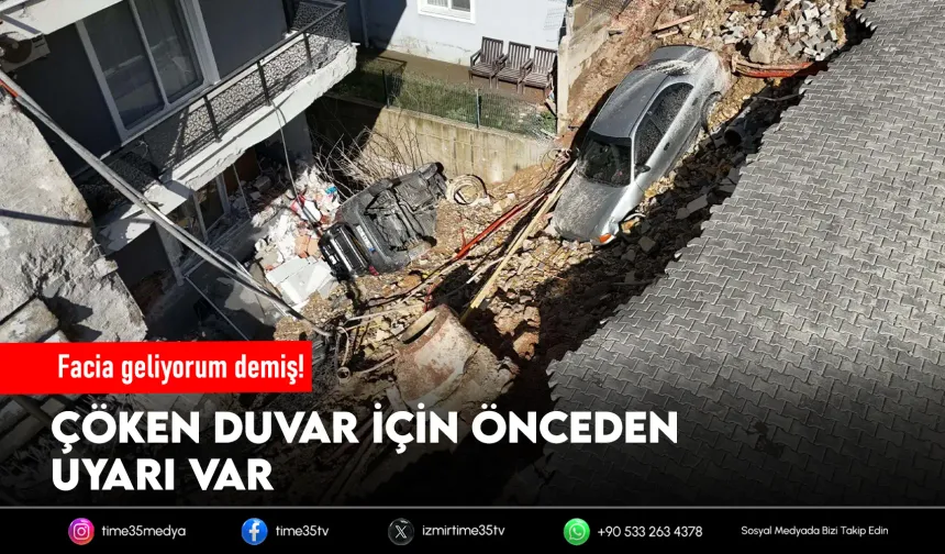 Facia geliyorum demiş! Çöken duvar için önceden uyarı var