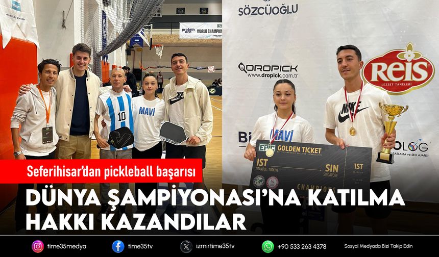 Seferihisar’dan pickleball başarısı