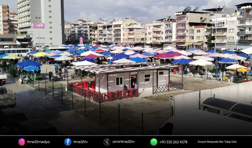 Efeler’de semt pazarı yeni yerinde hizmete başladı