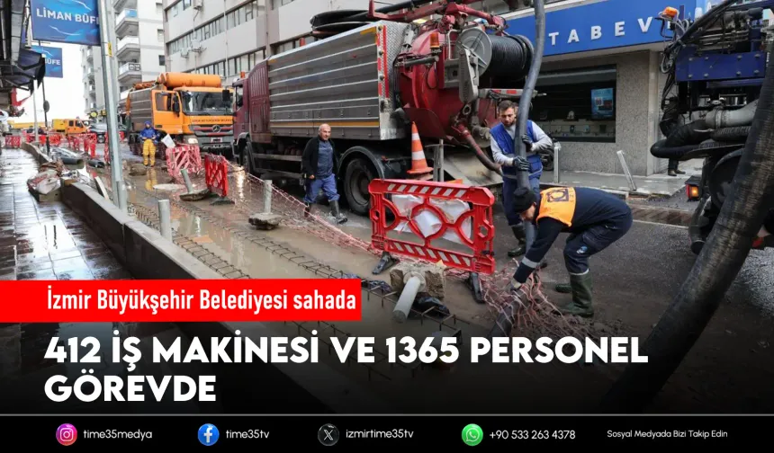 İzmir’de sağanak alarmı: Ekipler gece boyunca sahada