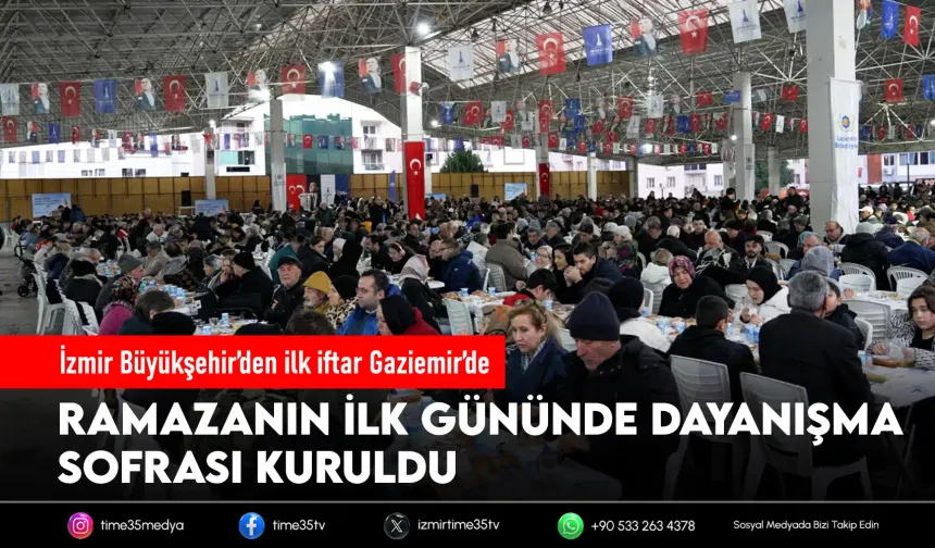 İzmir Büyükşehir’den Ramazan’ın ilk iftarı Gaziemir’de