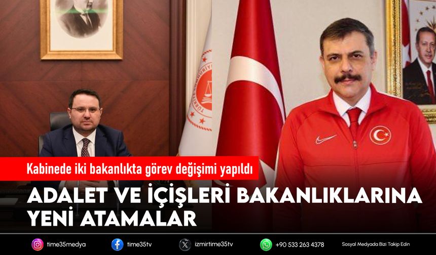 Kabinede iki bakanlıkta görev değişimi yapıldı