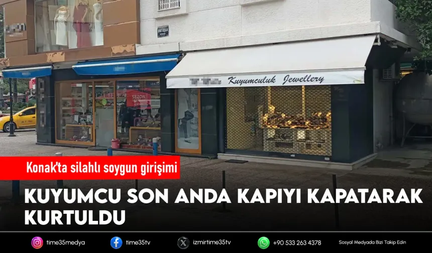 Alsancak’ta film sahnelerini aratmayan soygun girişimi