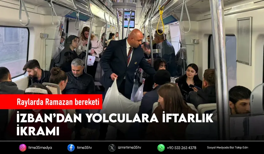 İZBAN’dan yolculara iftarlık ikramı