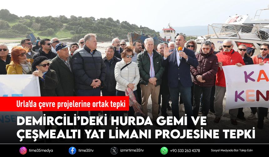 Urla’da çevre projelerine ortak tepki