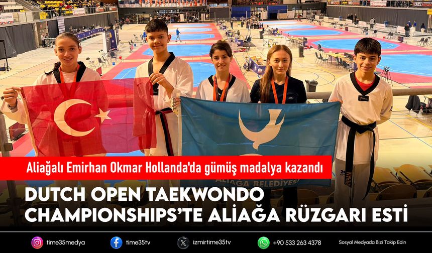 Aliağalı Emirhan Okmar Hollanda'da gümüş madalya kazandı