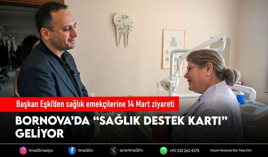 Başkan Eşki’den sağlık emekçilerine 14 Mart ziyareti