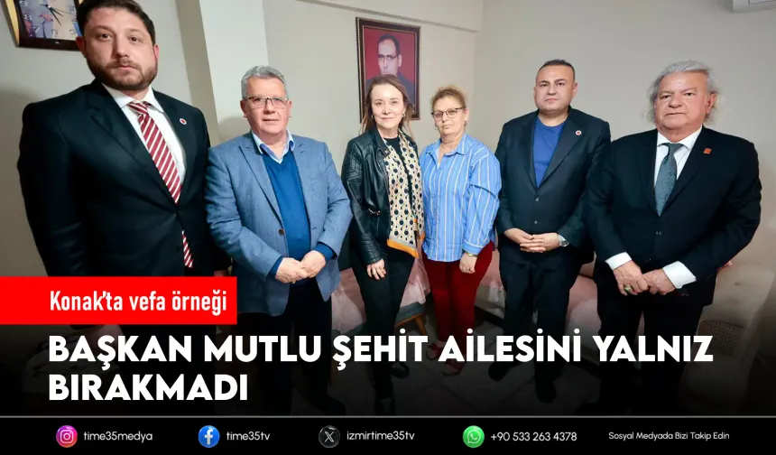 Başkan Mutlu’dan şehit eşine anlamlı ziyaret