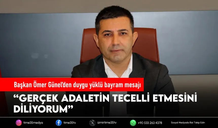 Başkan Ömer Günel’den duygu yüklü bayram mesajı
