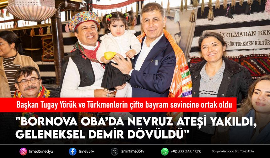 Başkan Tugay Yörük ve Türkmenlerin çifte bayram sevincine ortak oldu