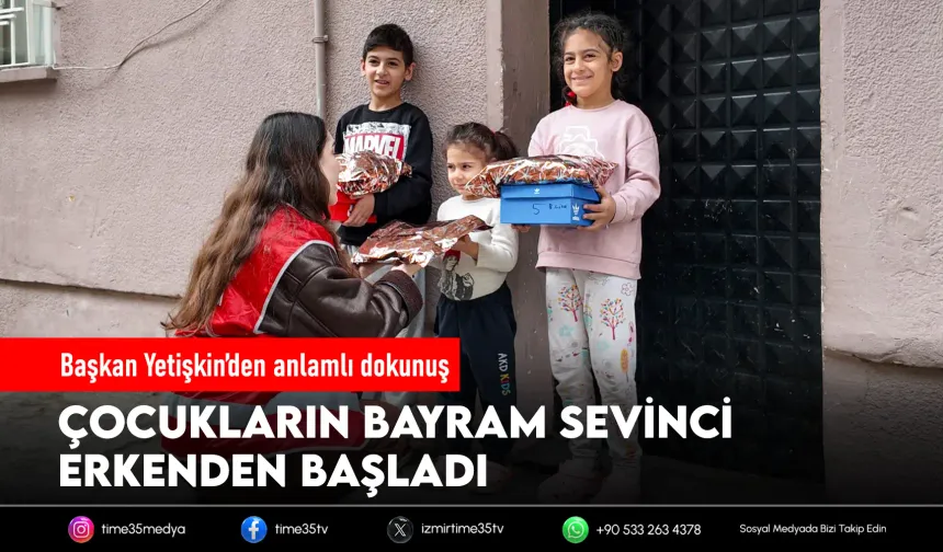 Başkan Yetişkin’den çocuklara bayram sürprizi