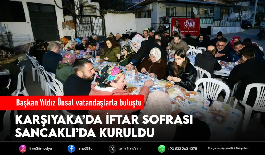 Karşıyaka’da Ramazan bereketi Sancaklı’da paylaşıldı
