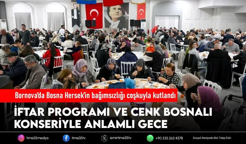 Bornova'da Bosna Hersek Bağımsızlık Günü coşkusu