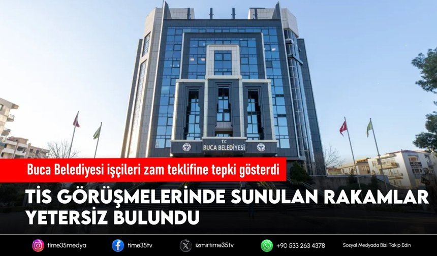 Buca Belediyesi işçileri zam teklifine tepki gösterdi