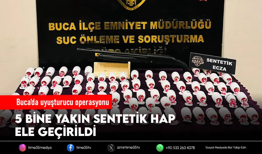 İzmir'de 4 bin 984 sentetik hap ele geçirildi