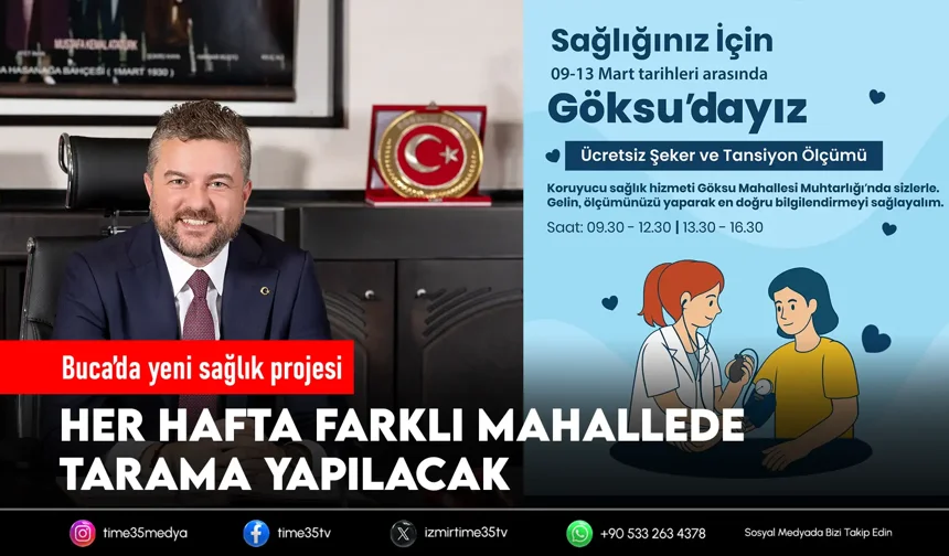 Buca’da “Köşe Bucak Sağlık” dönemi başlıyor