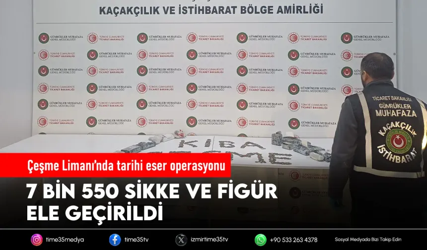 İzmir’de 7 bin 550 tarihi eser ele geçirildi