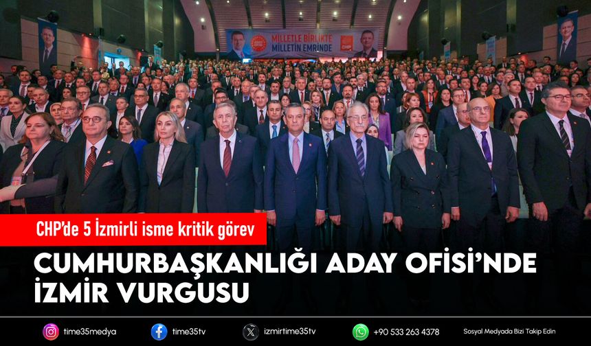 CHP’de 5 İzmirli isme kritik görev