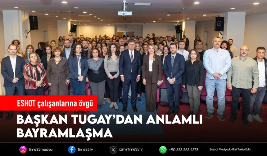 Tugay’dan belediye personeline bayram ziyareti