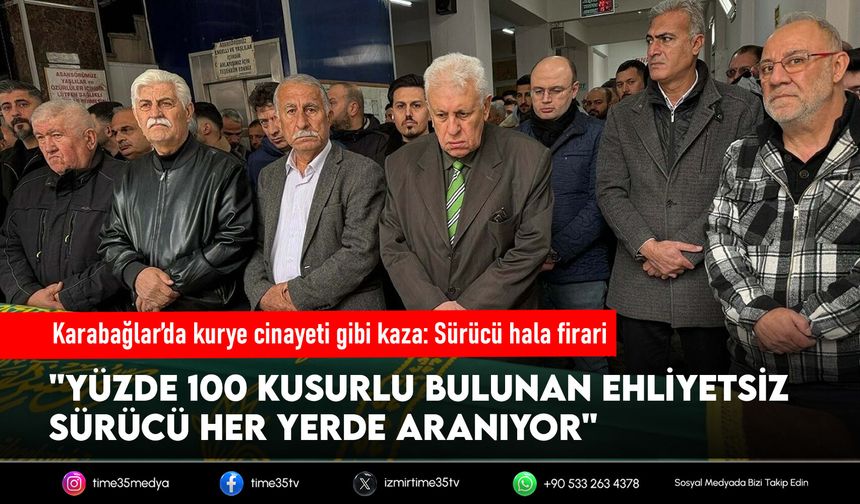 Karabağlar’da kurye cinayeti gibi kaza: Sürücü hala firari