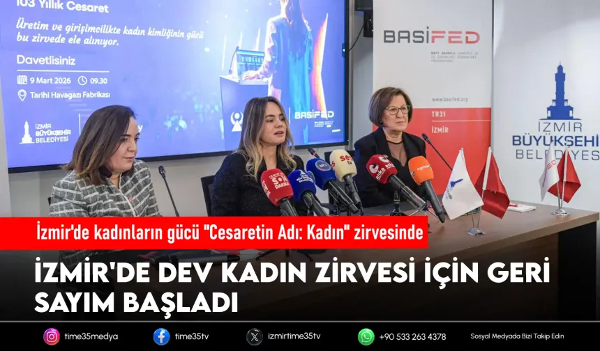 İzmir’de “Cesaretin Adı: Kadın” zirvesi başlıyor