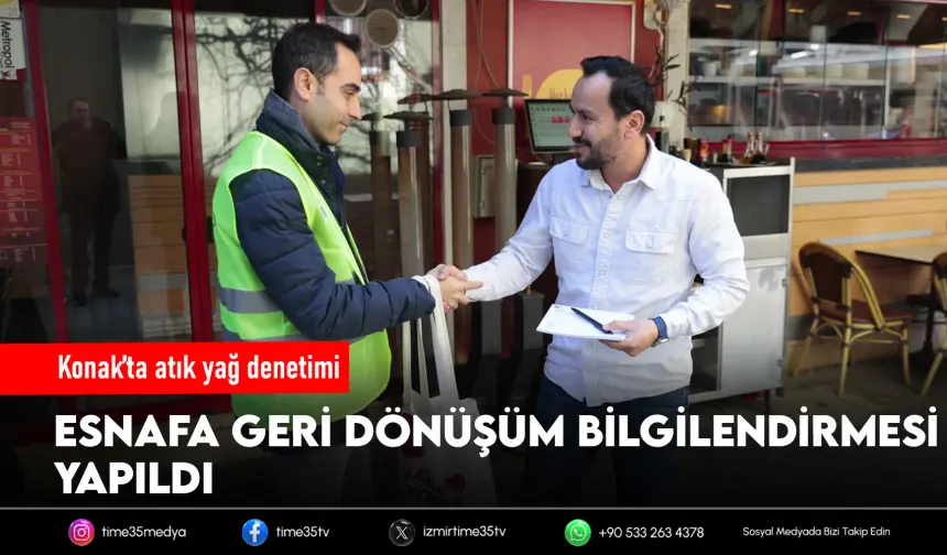 Konak’ta sıfır atık için esnafla iş birliği