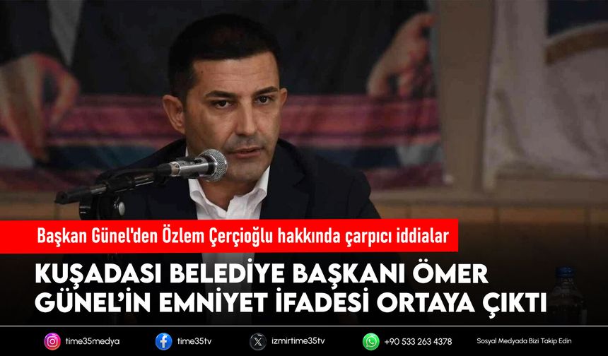 Başkan Günel'den Özlem Çerçioğlu hakkında çarpıcı iddialar