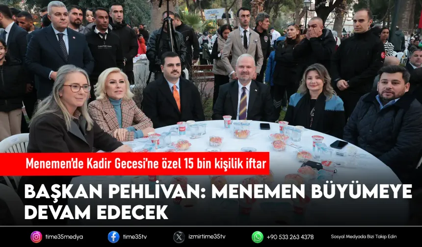 Menemen’de Kadir Gecesi’ne özel 15 bin kişilik iftar