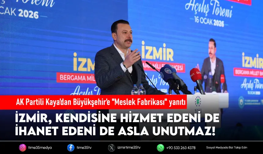 AK Partili Kaya’dan Büyükşehir’e "Meslek Fabrikası" yanıtı