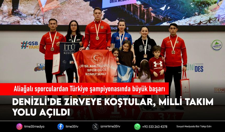 Aliağalı sporculardan Türkiye şampiyonasında büyük başarı
