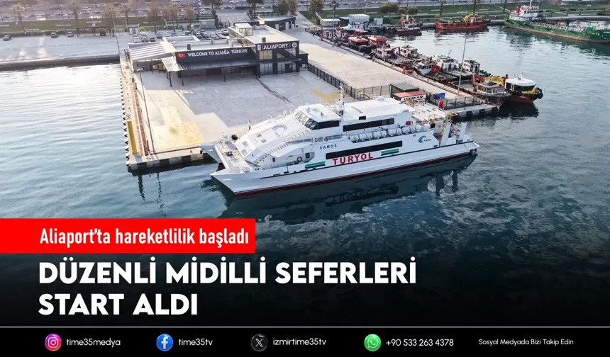 Aliaport düzenli seferlerine başladı