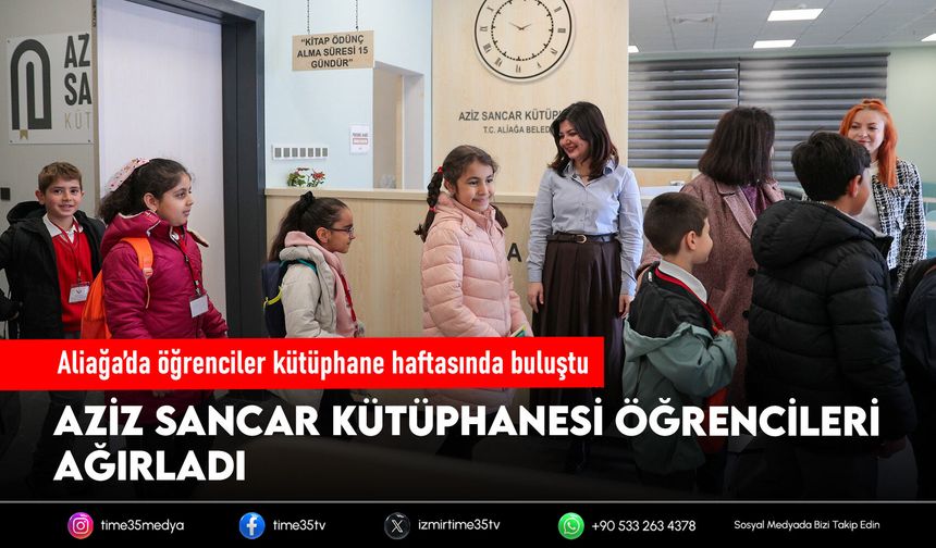 Aliağa’da öğrenciler kütüphane haftasında buluştu