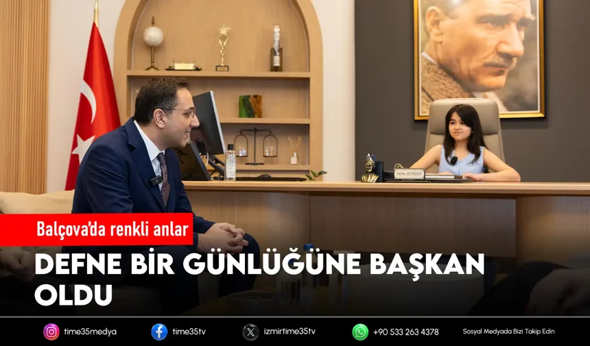 Başkan Yiğit koltuğunu öğrenciye devretti