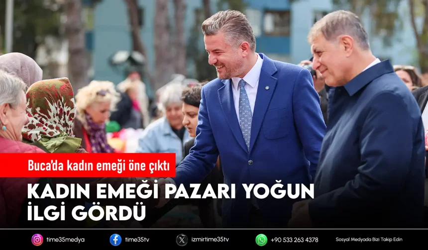 Buca’da kadın emeği pazarı yoğun ilgi gördü