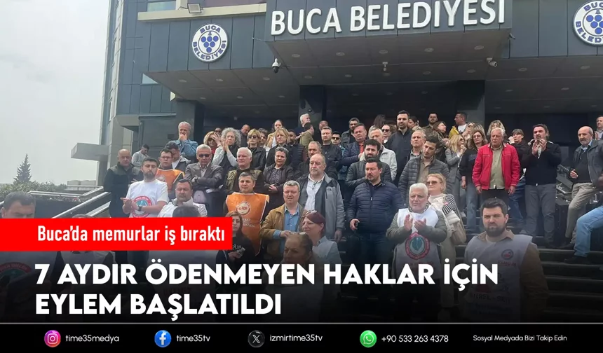 Buca Belediyesi’nde iş bırakma eylemi