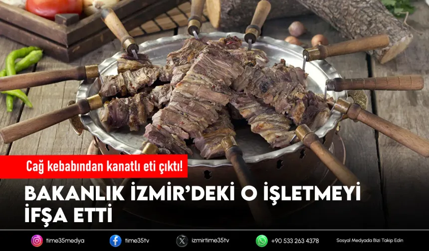Bornova’da "Cağ Kebabı"nda kanatlı eti çıktı!
